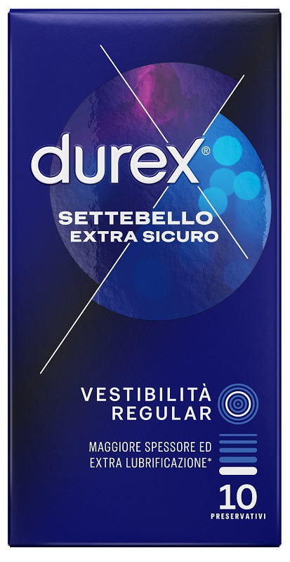 Durex settebello preservativo extra seguro 10 piezas