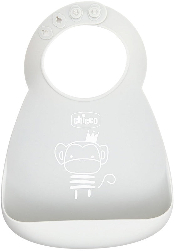 Chicco neutral silicone bib