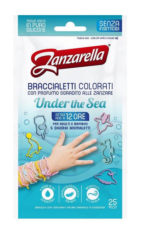 Pulseras Zanzarella bajo el mar 25 piezas