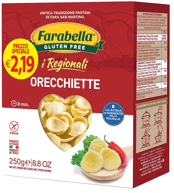 Farabella orecchiette regional fresh pasta stabilized 250 g promo