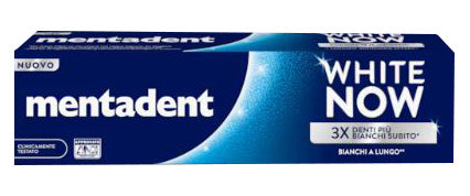 Mentadent dentifricio white now original 75 ml