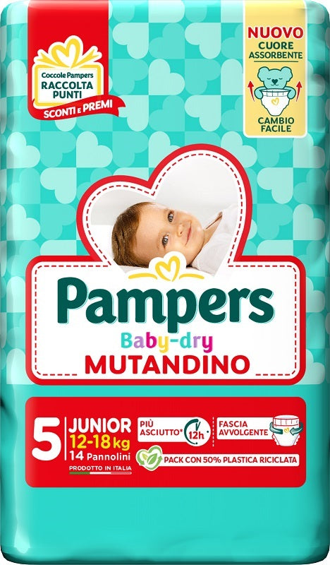 Pampers baby dry diaper panties junior small pack 14 pieces