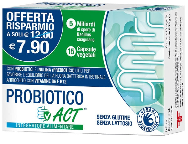 Probiotic act 15 vegetable capsules