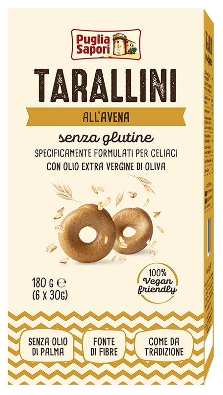 Puglia flavors oatmeal tarallini 6 sachets of 30 g