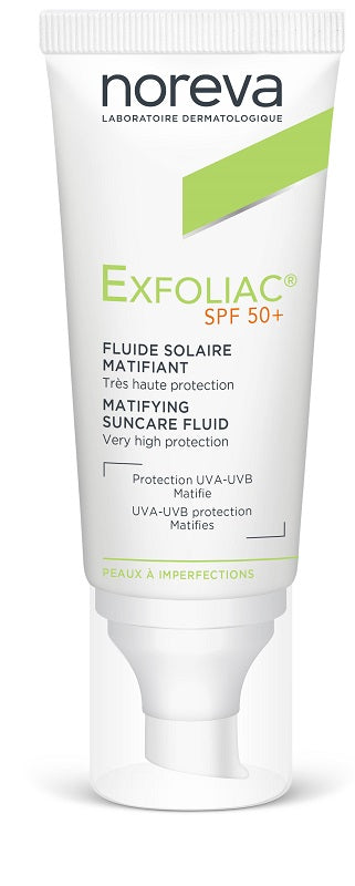 Exfoliante fluido solar matificante spf50+ 40 ml