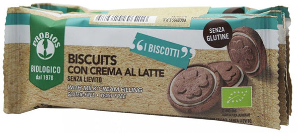 Probios biscuits milk cream 4 pieces of 24 g