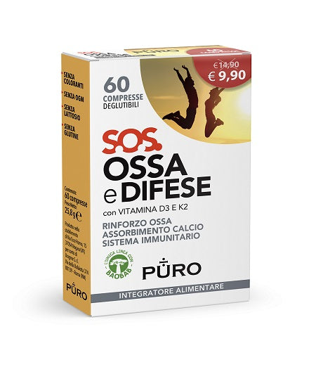 Puro sos ossa e difese 60 compresse deglutibili