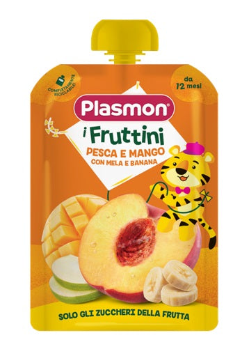 Plasmon melocotón y mango con manzana y plátano 130 g