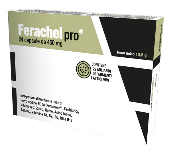 Ferachel pro 24 cápsulas