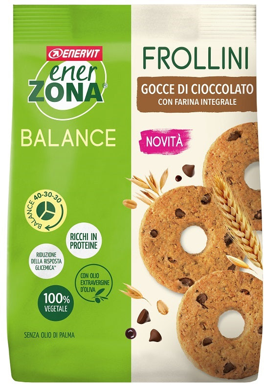 Enerzona frollini integrale gocce cioccolato 250 g