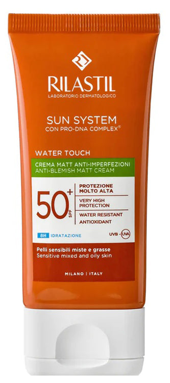 Rilastil sun system water touch fluido spf50+ 50 ml nuova formulazione