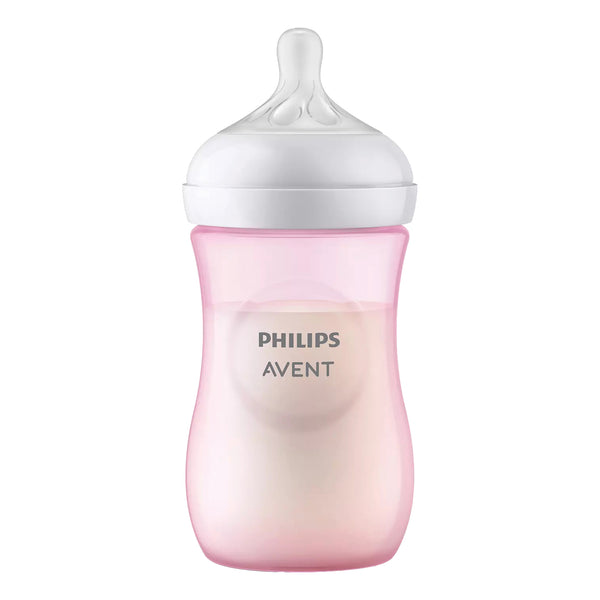 Avent biberon natural 3,0 rosa 260 ml