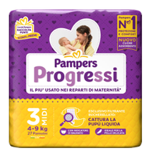 Pampers progress midi 27 pieces