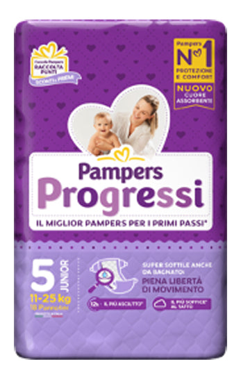 Pampers progress junior 18 pieces