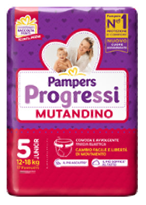 Pampers progressi mutandina junior 17 pezzi