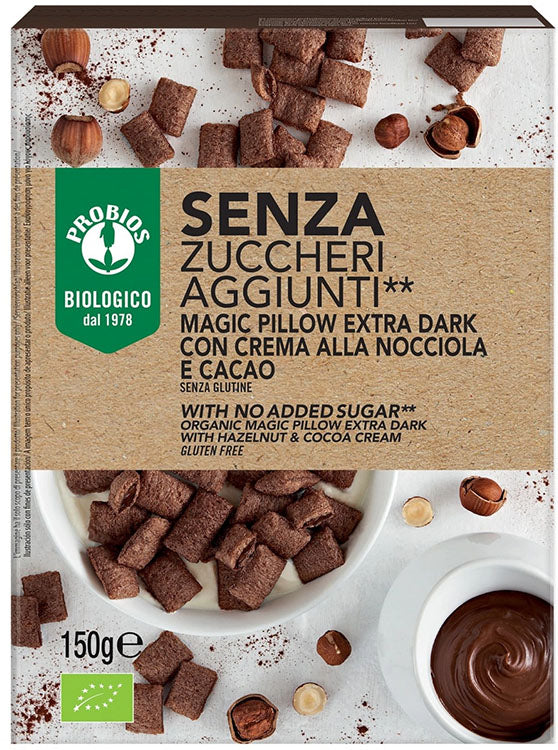 Probios magic pillow extra dark senza zuccheri aggiunti 150 g