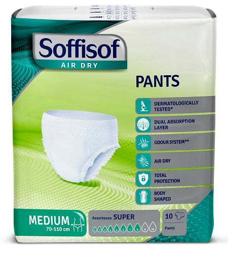 Soffisof air dry pants super medium diaper 10 pieces