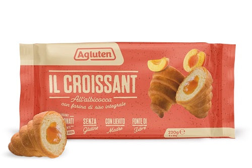 Gluten free apricot croissant 4 pieces of 55 g