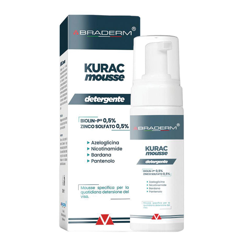 Kurac mousse detergente viso 100 ml braderm