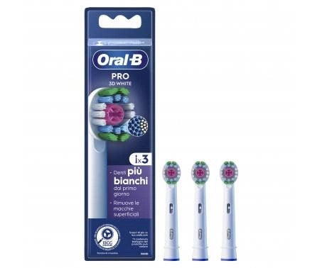 Oralb power recarga eb18-3 3d blanco 3 piezas