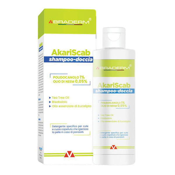 Akariscab shampoo doccia 150 ml braderm