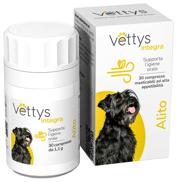 Vettys integra aliento de perro 30 comprimidos masticables