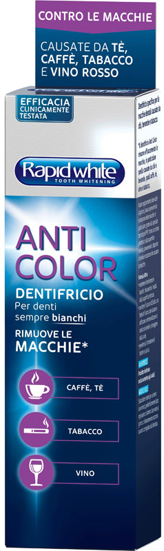 Rapid white dentifricio anticolor 75 ml