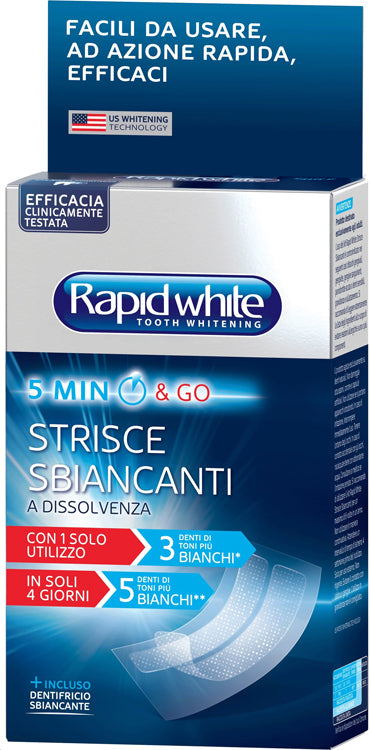 Rapid white kit whitening strips 8 pieces