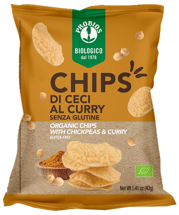 Probios chips chickpeas curry 40 g