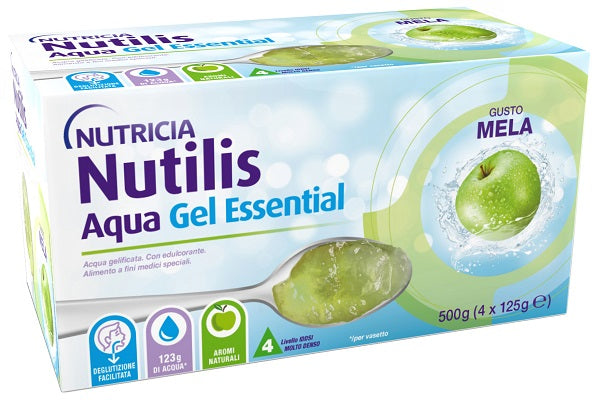 Nutilis aqua gel manzana 4 piezas de 125 g