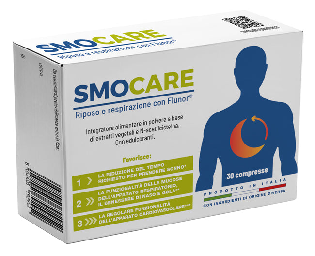 Smocare riposo e respirazione con flunor 10 stickpack da 3 g