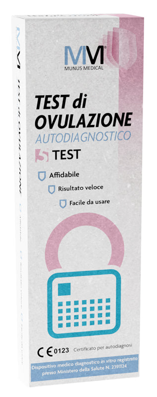 Munus medical test autodiagnostico di ovulazione 5 pezzi