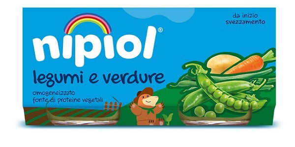 Nipiol legumbres y verduras homogeneizadas 2 piezas de 80 g