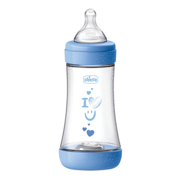 Chicco biberon p5 240ml med silicone boy