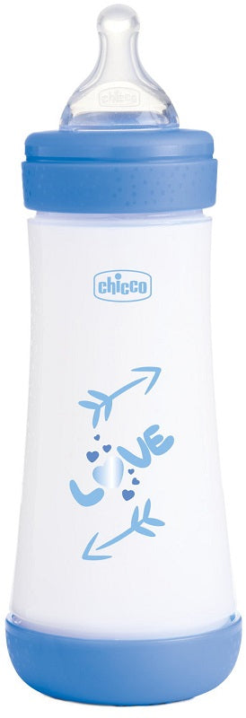 Chicco baby bottle p5 300ml fast silicone boy