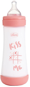 CHICCO - Biberon Perfect 5 Rosa Flusso Veloce 4M+ 300 ml