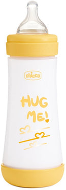 CHICCO - Biberon Neonato Perfect 5 Biberon Giallo Flusso Medio 2Mesi+ 300 ml
