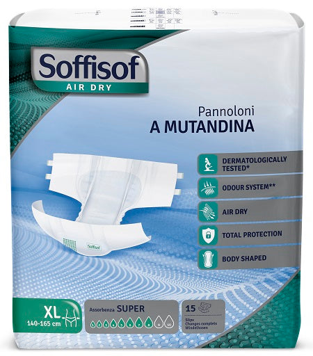 Soffisof panty panty super xl air dry 15 piezas