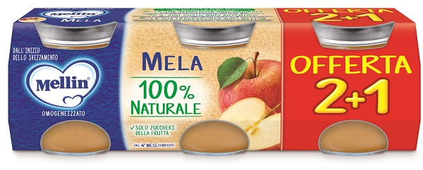 Mellin papilla manzana 3 piezas de 100 g