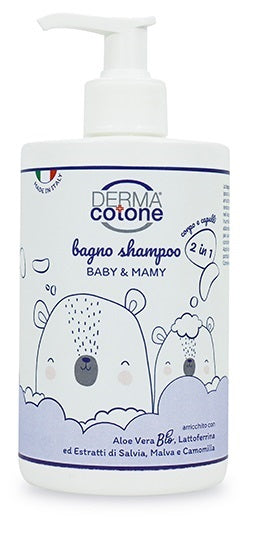 Dermacotone 2 in 1 shampoo bath body and hair baby &amp; mamy 500 ml