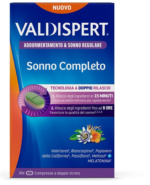 Valdispert sueño completo 30 comprimidos doble capa