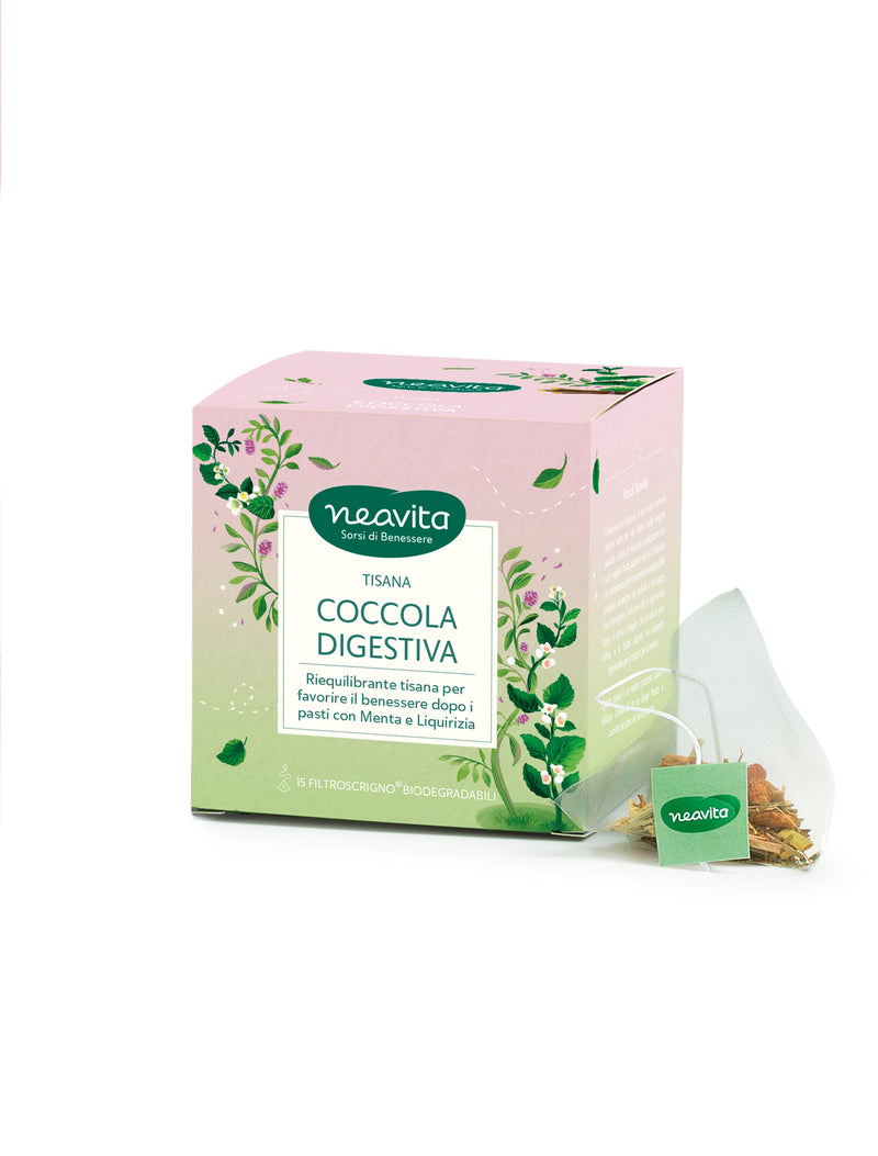 NEAVITA - filtroscrigno infuso in filtri coccola digestiva, 15filtri x 3 g