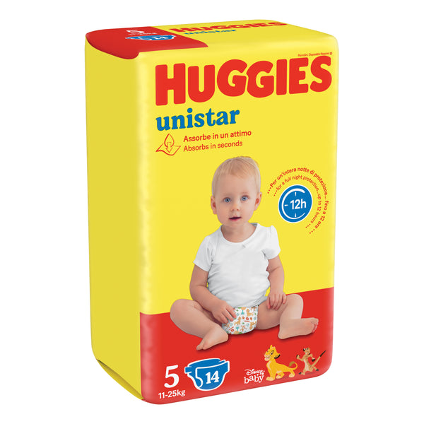 Huggies base unstar talla 5 14 piezas