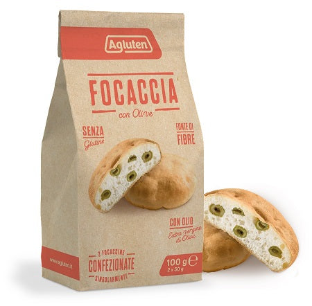 Gluten focaccia olives 100 g