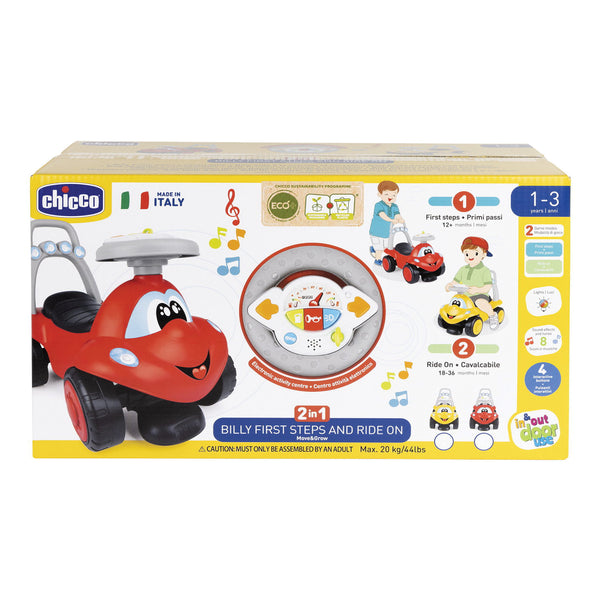 Chicco billy walk&amp;ride rojo