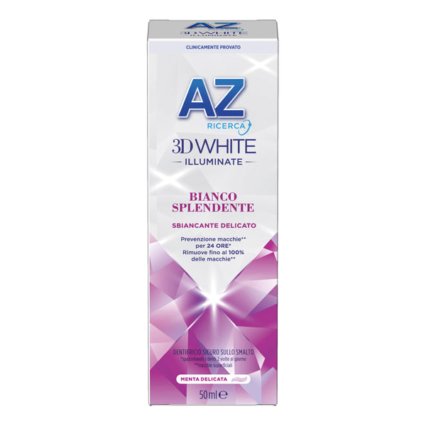 Az 3d white dentifricio illuminante bianco splendente 50 ml