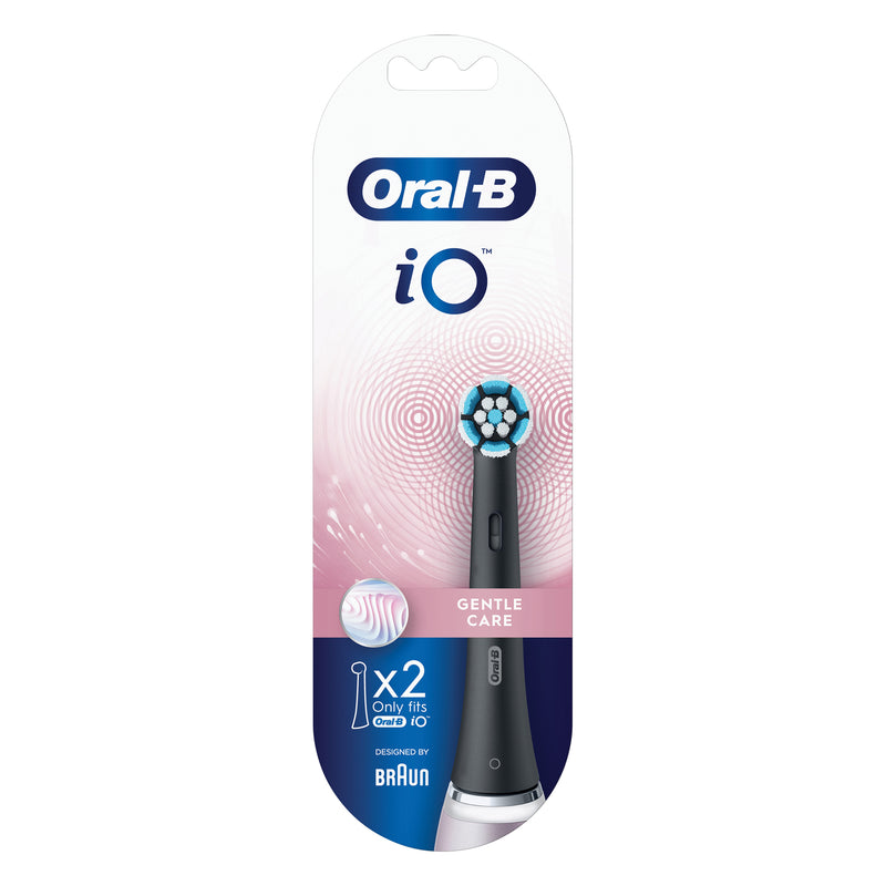 Oralb io gent refill gentle care black 2 pezzi