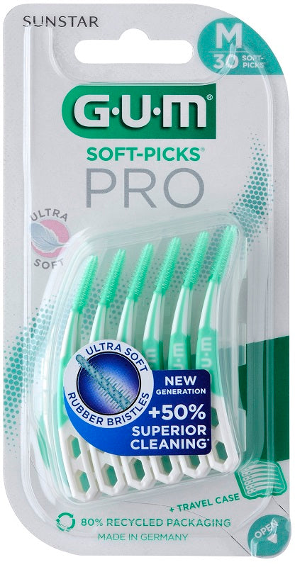 Goma soft pick pro mediana 30 piezas