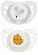 CHICCO - succhietti air grigio lumi silicone 16-36 mesi 2 pezzi