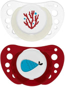 CHICCO - succhietti air rosso lumi silicone 16-36 mesi 2 pezzi